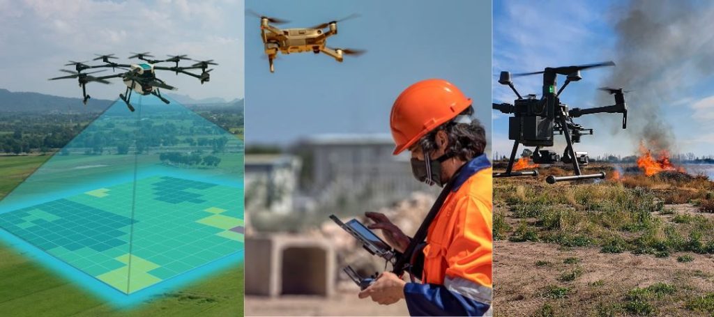 various use cases of UAV drone land surveying 