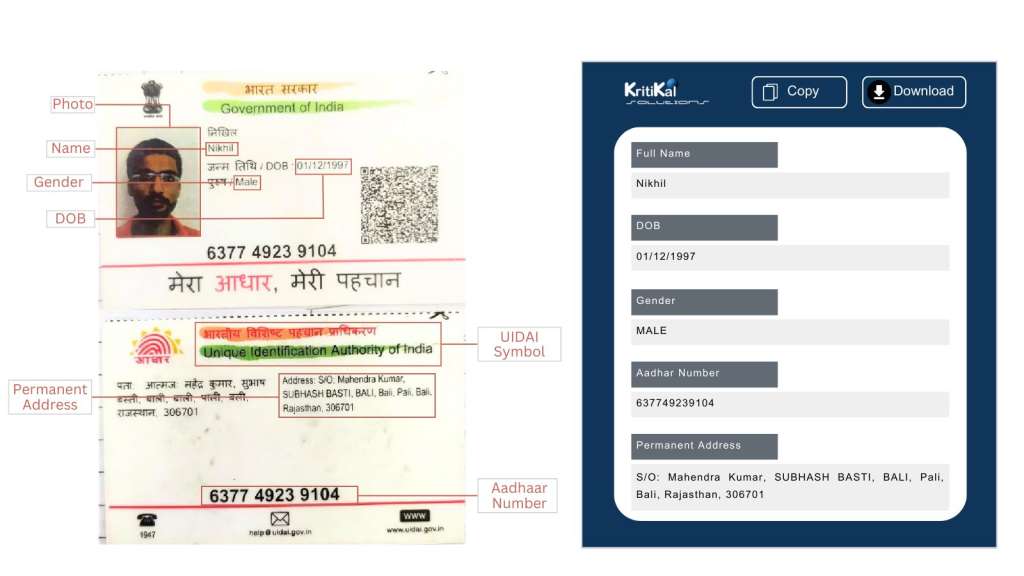eKYC Processing using IDP solution