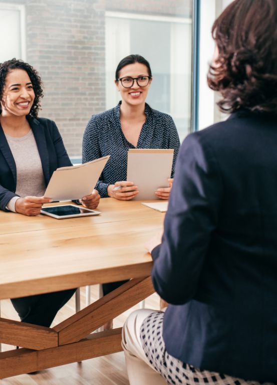 contract staffing solutions interview image