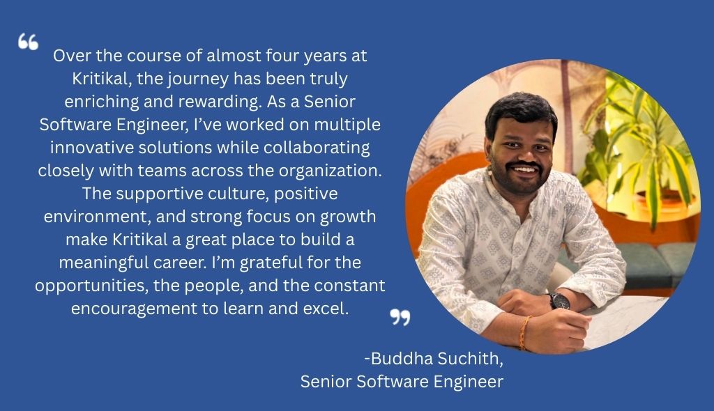 Buddha Suchith, Senior Software Engineer